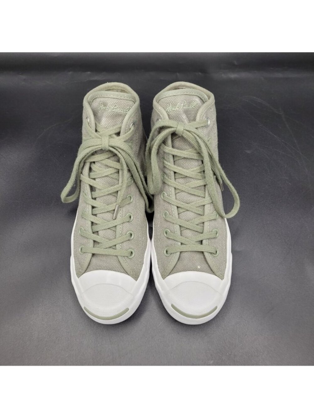 Converse Jack Purcell High Tops Women's Size 7.5 Durable Canvas Gray - Picture 2 of 16